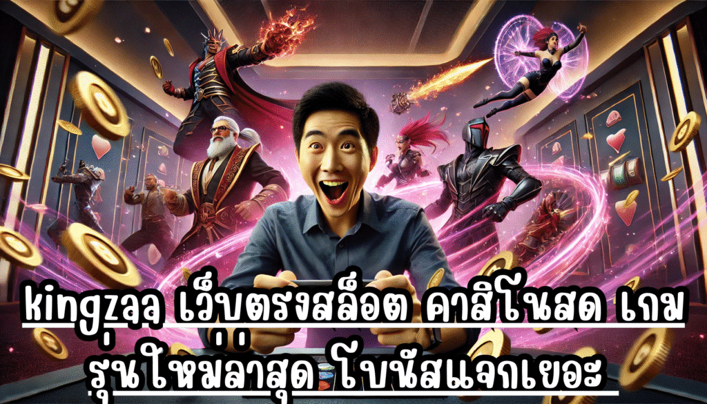 kingzaa เว็บตรงสล็อต คาสิโนสด เกมรุ่นใหม่ล่าสุด โบนัสแจกเยอะ พร้อมโปรแรงทุกวัน